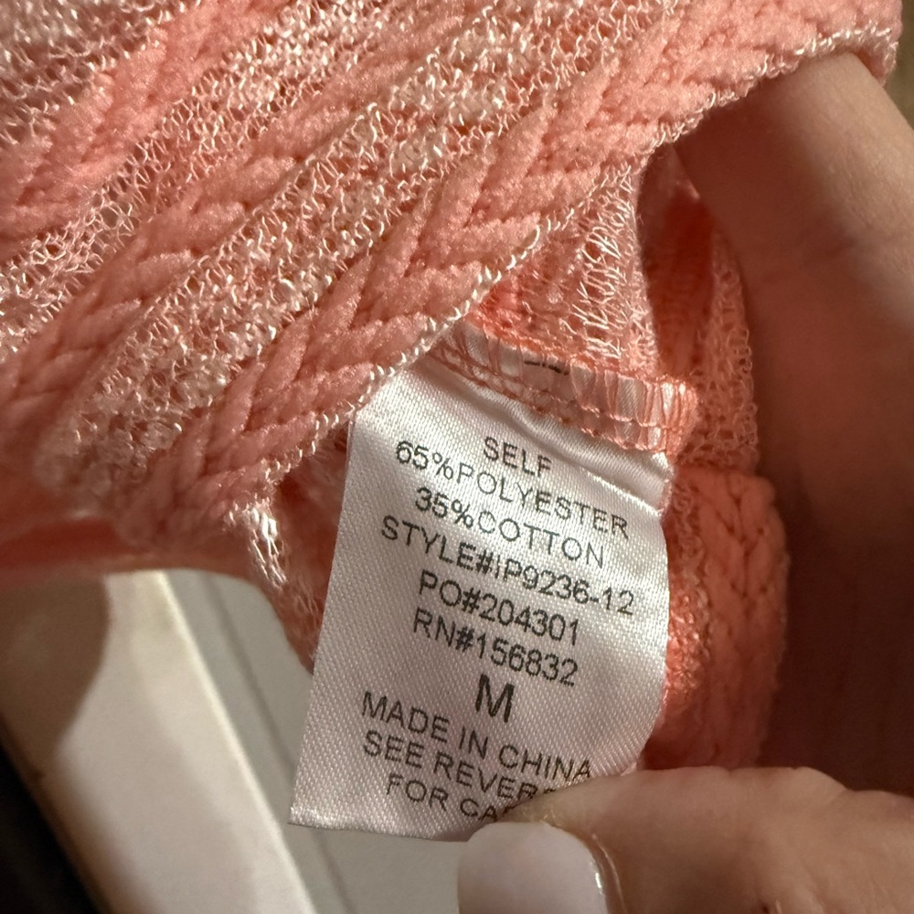 BiBi Pink and Cream Knit Sweater - Picture 4 of 4